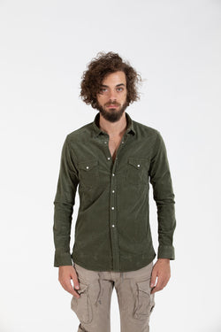 Velvet Shirt Green